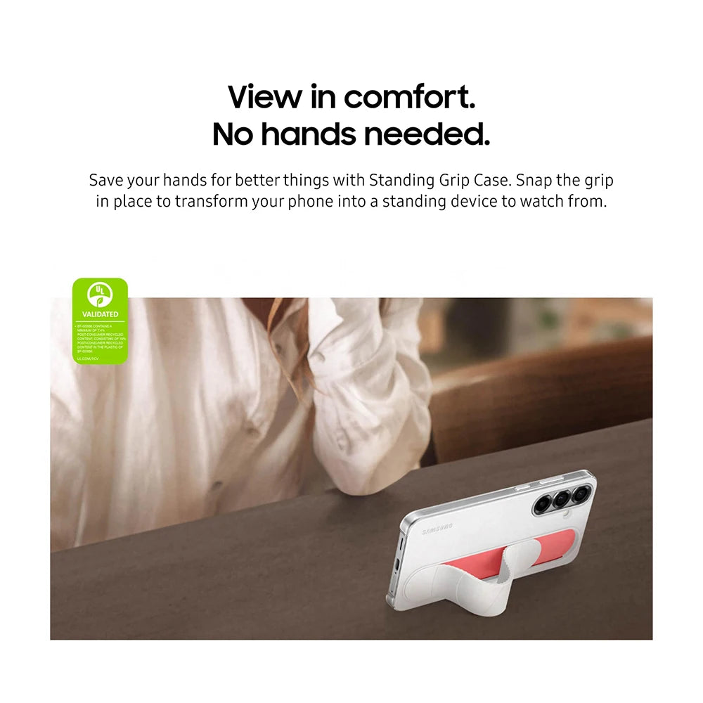 Original Samsung S25/S25+ Standing Grip Case – Genuine OEM | PhonelyHub