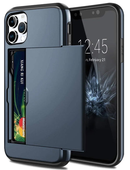 for  iPhone 16 Pro Max 15 Case Slide Armor Wallet Card Slots Holder Cover For iPhone 16 16pro 16plus 16promax 15 15pro 15promax