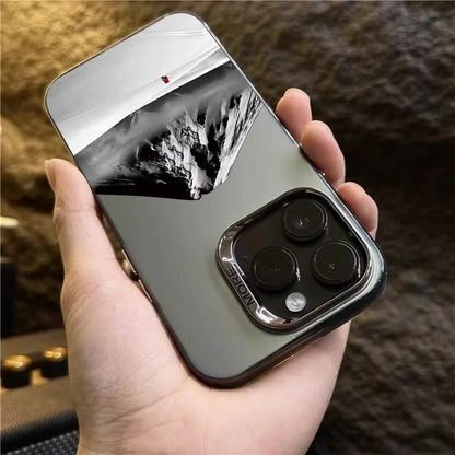 Black Mountain Phone Case For iPhone 16 15 14 13 12 11 Pro Max XS X XR 7 8 Plus SE 2022 Full Protection Shockproof Bumper Cover