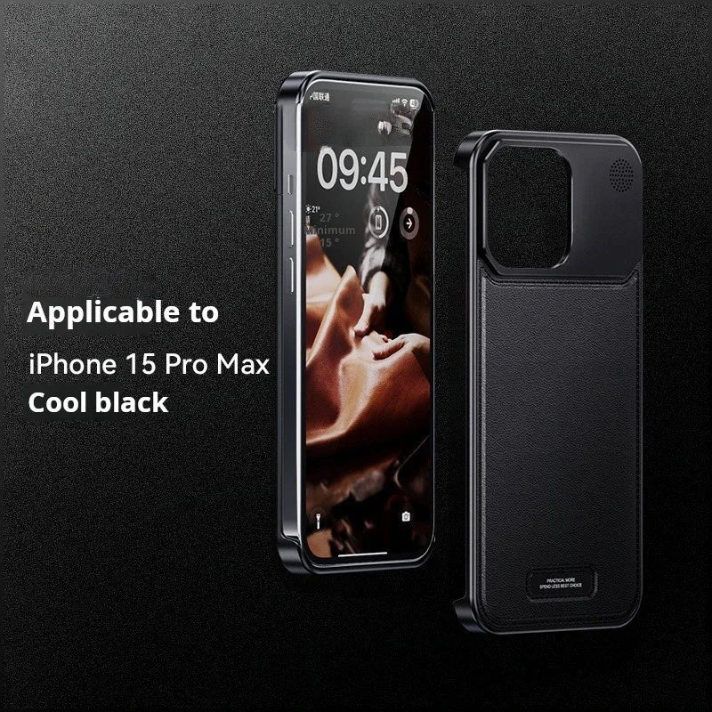 Luxury Leather Magnetic Case for iPhone 16/15 Pro Max | PhonelyHub