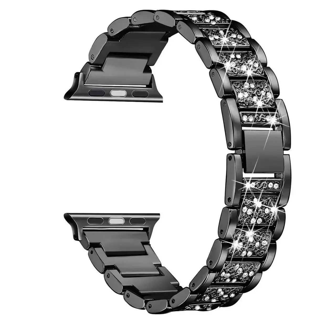 Metal Diamond Strap for Apple Watch Band 46mm 45mm 41mm 44mm Ultra 49mm Luxury Bracelet Wristband iWatch 10 9 8 7 6 5 4 3 Correa