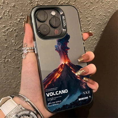 For iPhone 16 15 Pro Max Case Snow Mountain Scenery Design TPU Basic Case for iPhone 14 13 12 11 XS XR 7 8 Plus Hard Matte Cover