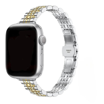 Stainless Steel Strap For Apple Watch Ultra 2 Band 49mm 42mm 46mm Metal Bracelet iWatch Series 10 9 8 7 6 SE 5 4 3 Women 45 41mm