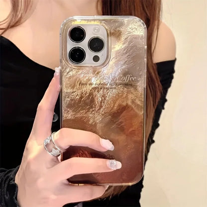 Simple Gradient Silver Black Phone Case For iPhone 16 15 14 13 12 11 Pro Max 7 8 Plus X XR XS SE2 Shockproof Silicone Soft Cover