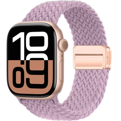 Braided Band For Apple Watch Strap 44mm 40mm 45mm 46mm 49mm 41mm 38 Magnetic Nylon Bracelet iWatch series se 7 6 8 9 10 Ultra 2