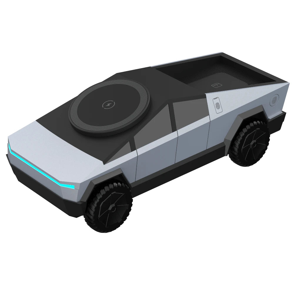 Cybertruck 3-in-1 Wireless Charger – MagSafe iPhone, Watch & AirPods – PhonelyHub