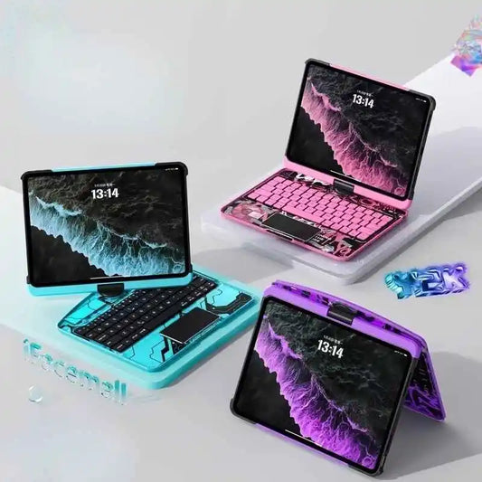 360° Keyboard Case for iPad Pro 11/13 - Cyber Design | PhonelyHub