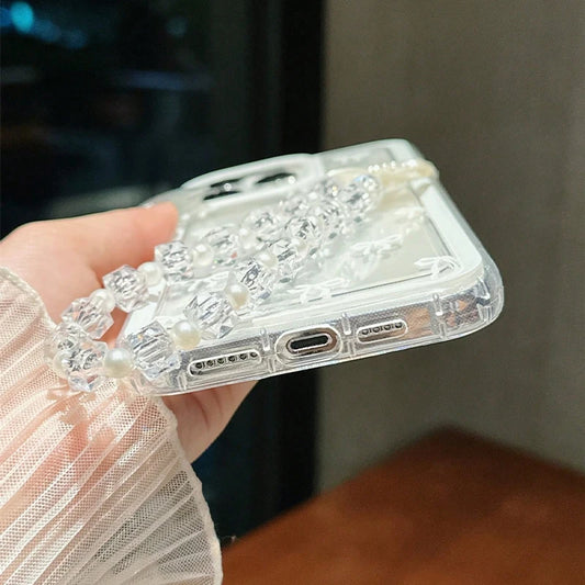 Fashion Lovely Bowknot Clear Phone Case For iPhone 16 Pro Max 15 14 13 12 14 Pro 16E X XR XS Max 7 8 Plus Transparent Soft Cover