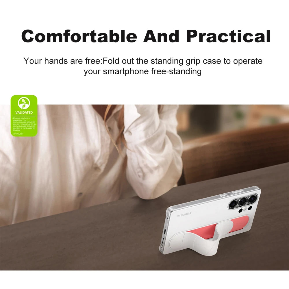 Original Samsung S25 Ultra Standing Grip Case (EF-GS938) – Slim & Secure | PhonelyHub