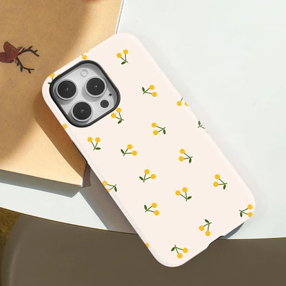 Soft Silicone Flower Printing Case For iPhone 16 15 14 Plus 13 12 11 Pro Max For Magsafe Wireless Charge 2 in 1 Magnetic Cover