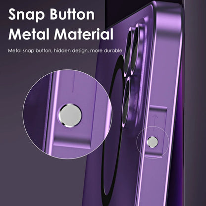Titanium Metal Frame iPhone 13–16 Pro Max Case | PhonelyHub