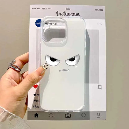 Funny Angry Face Cartoon Case for iPhone – PhonelyHub