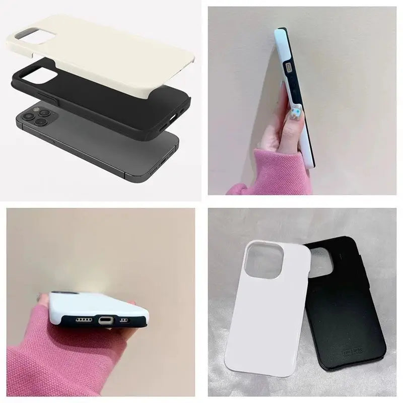 Sweet Romance Phone Case for iPhone 16 15 14 13 12 11 X XS XR XSMAX 7 8 Pro Max Plus Luxury BURGA Double-layer Back Cover