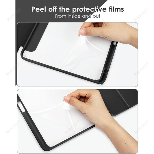 Smart Case for iPad Air 11 inch M2 M3 2025 2024 A16 11th Air 5th 4th Gen Pro11 13 M4 M2 Air 13 M2 M3 iPad 10th 9th 8 7 10.2 10.5