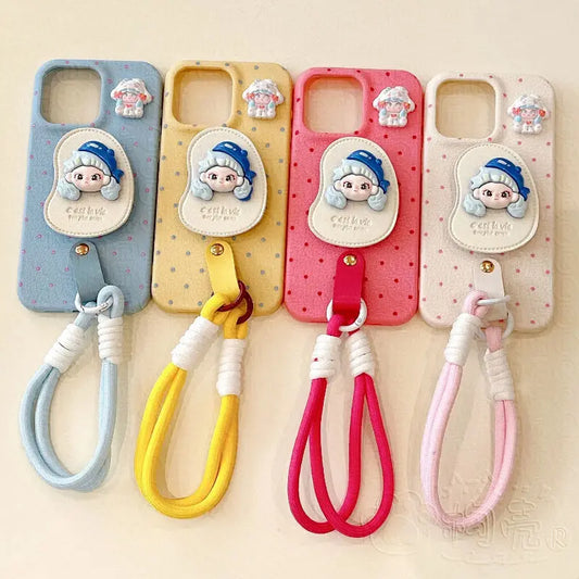Leather Stand Case with Hand Strap for iPhone 16 Pro Max | PhonelyHub
