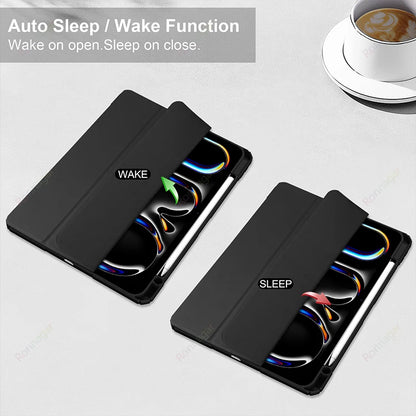 Smart Case for iPad Air 11 inch M2 M3 2025 2024 A16 11th Air 5th 4th Gen Pro11 13 M4 M2 Air 13 M2 M3 iPad 10th 9th 8 7 10.2 10.5