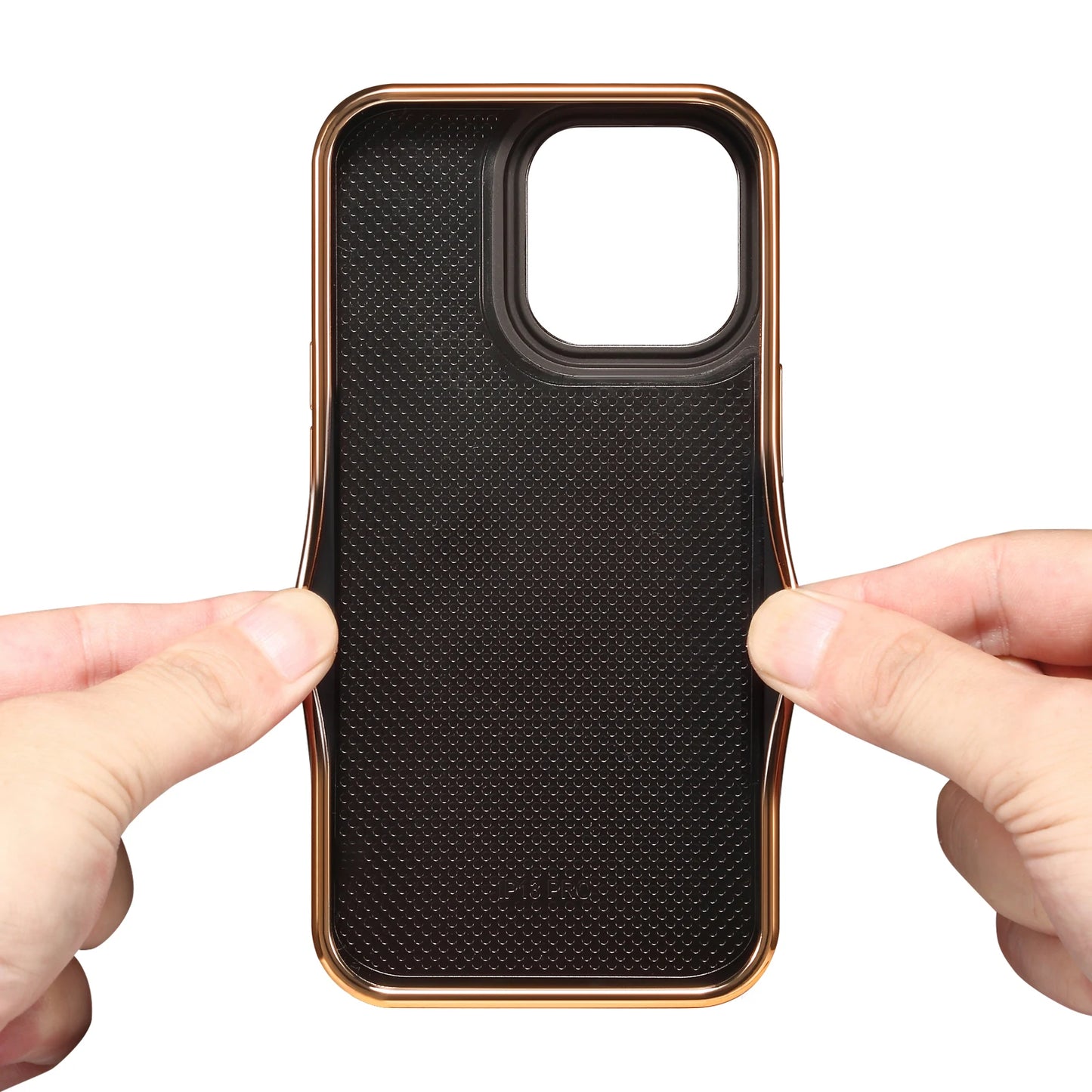 Cowhide Leather Card Holder Phone Case For iPhone 16 15 14 13 12 Pro Max 16Plus Magnetic Wallet Plating Shell Shockproof Cover