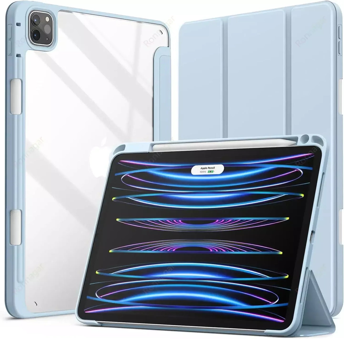 Smart Case for iPad Air 11 inch M2 M3 2025 2024 A16 11th Air 5th 4th Gen Pro11 13 M4 M2 Air 13 M2 M3 iPad 10th 9th 8 7 10.2 10.5