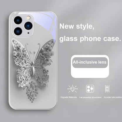 Far Peak Blue Flying Butte purple For Iphone 16 Plus 15 14 13 12 Mini 11 Pro Max X XS XR 7 8 Plus 2022 Tempered Glass Phone Case