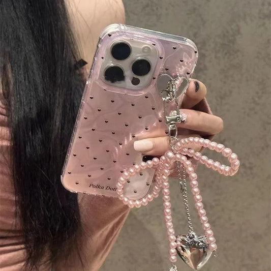 Laser Pink Bow Case for iPhone 16/15 Pro Max | PhonelyHub