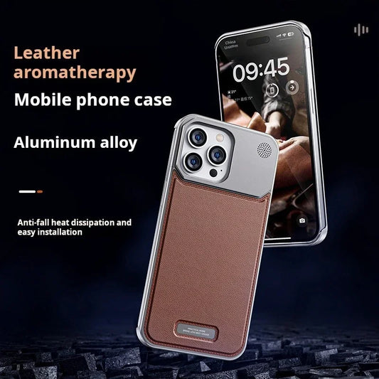 Luxury Leather Magnetic Case for iPhone 16/15 Pro Max | PhonelyHub