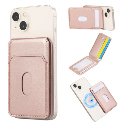 For iPhone 16 15 14 13 12 Pro Max Magnetic Leather Card Holder Wallet for Apple Magsafe Phone Bag Cover with MagSafe Magnet