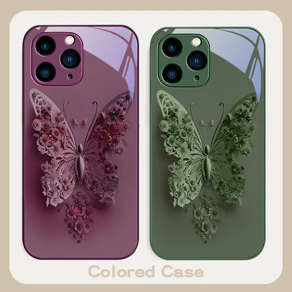 Far Peak Blue Flying Butte purple For Iphone 16 Plus 15 14 13 12 Mini 11 Pro Max X XS XR 7 8 Plus 2022 Tempered Glass Phone Case