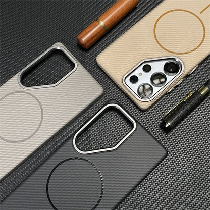 Samsung S25/S24 Ultra Carbon Fiber Case – MagSafe & Shockproof | PhonelyHub