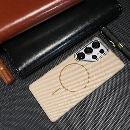 Samsung S25/S24 Ultra Carbon Fiber Case – MagSafe & Shockproof | PhonelyHub