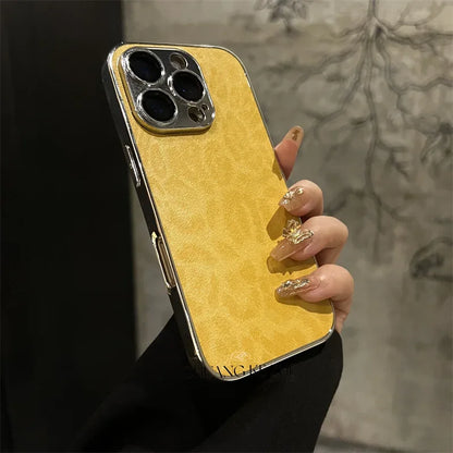 Leopard Texture Leather Case for iPhone 16 Pro Max | PhonelyHub