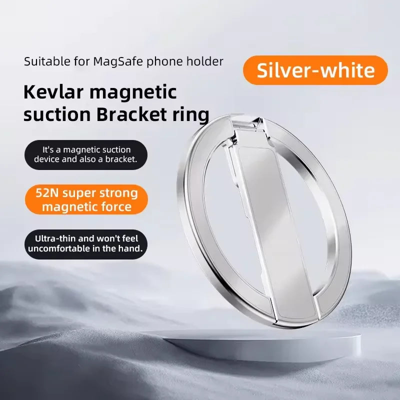 Ultrathin Aluminum Alloy Kevlar Super Magnetic Mobile Phone Stand Suitable For Smartphone For iPhone Samsung Metal Phone Stand