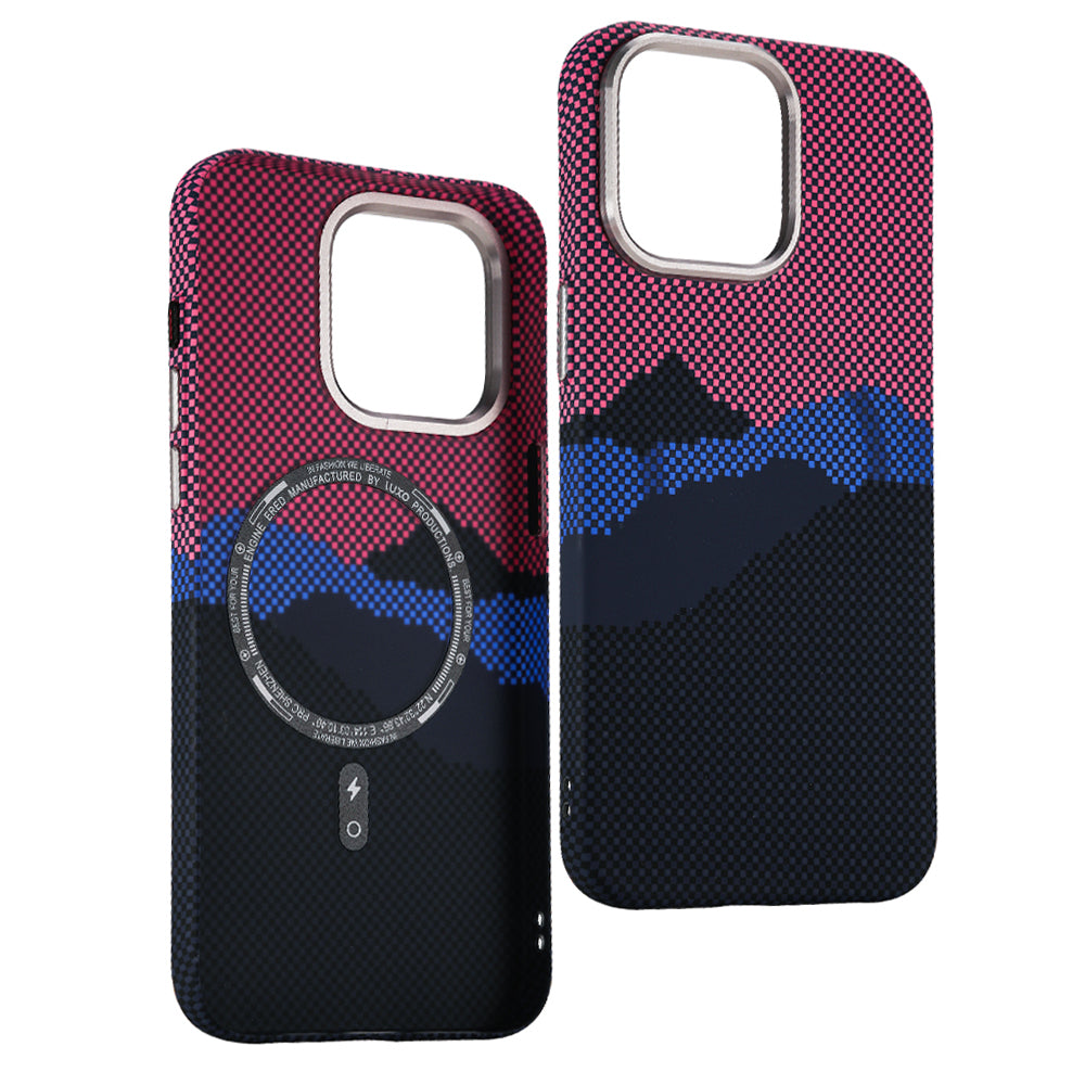 3D Mountain Carbon Case iPhone 12-16 – Rugged Style | PhonelyHub