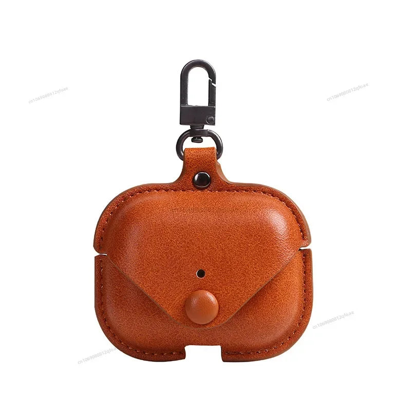 For Airpods Pro 2 Case Leather Business Earphone Case Headset Shell Headphone Cover For Apple Air Pod 3 Pro 2nd Generation 2024