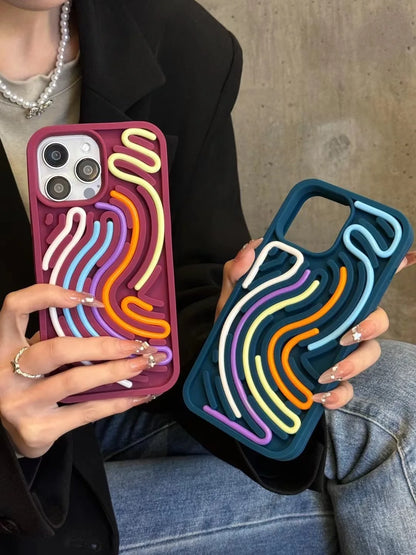Puzzle Silicone Case for iPhone 16-11 – Stress Relief | PhonelyHub