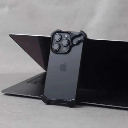 Luxury Irregular Aluminum Bumper Case iPhone 12–16 Pro Max | PhonelyHub