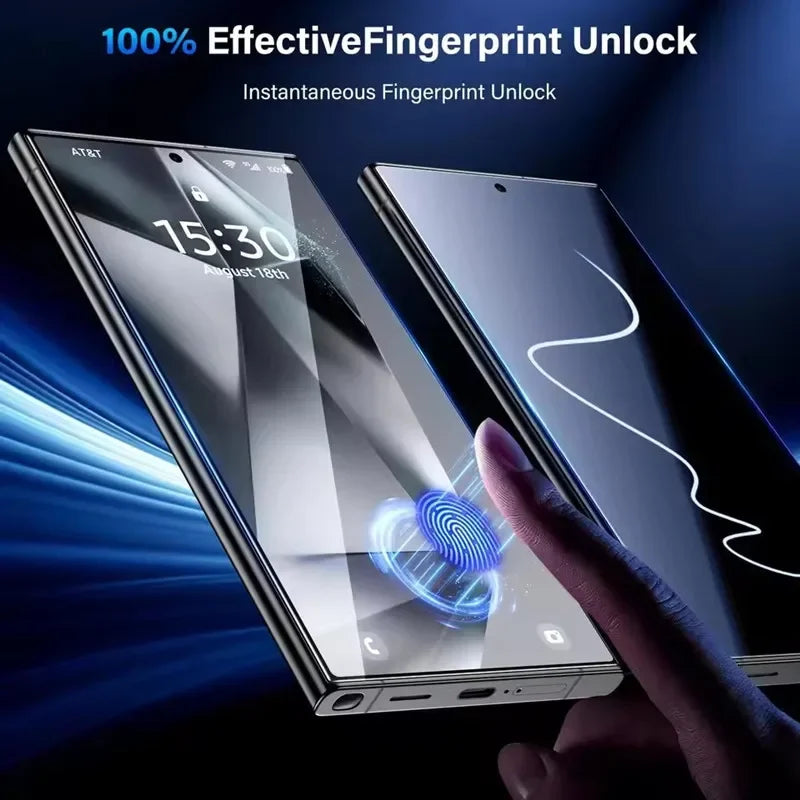 3Pcs Oleophobic Coating Dust Free Easy Installation Screen Protector for Samsung Galaxy S25 S24 S21 S22 S23 Ultra Plus Glass