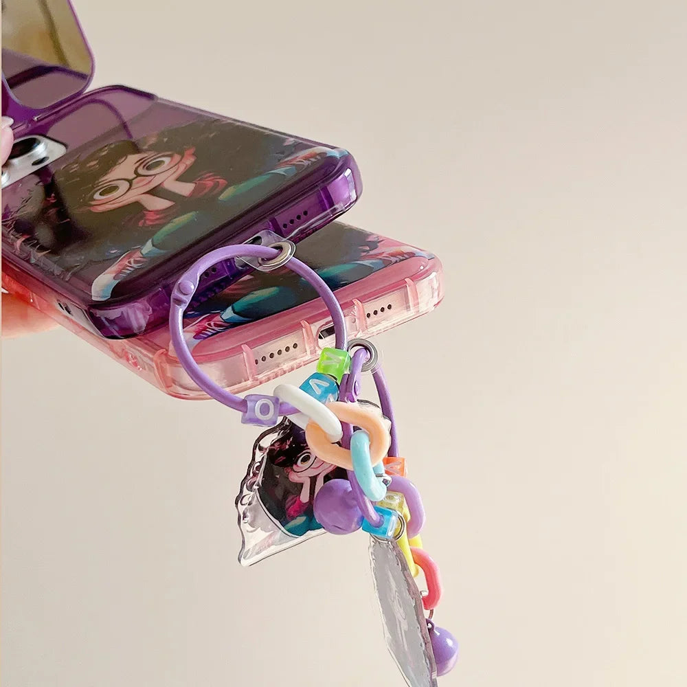 Lanyard 3D Fashion Girl Mirror Case – iPhone 11–16 – PhonelyHub