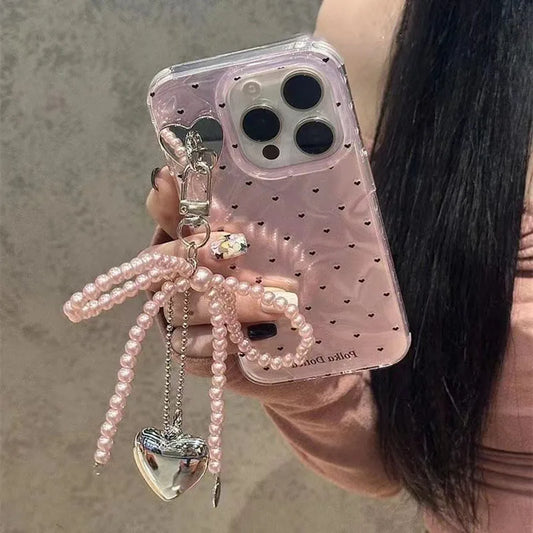 Laser Pink Bow Case for iPhone 16/15 Pro Max | PhonelyHub