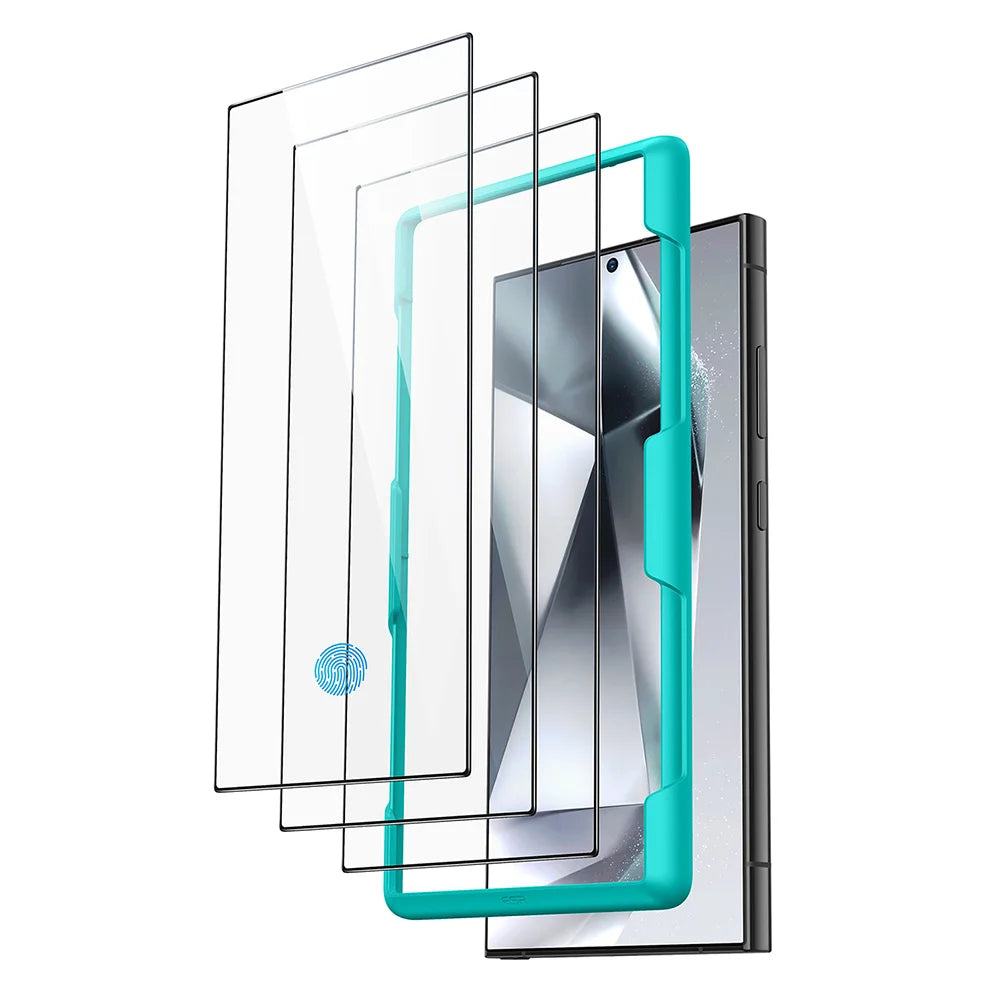 ESR for Samsung S24 Ultra Screen Protector 3pcs HD Tempered Glass Film with Easy Installation Frame for Galaxy S25 Ultra