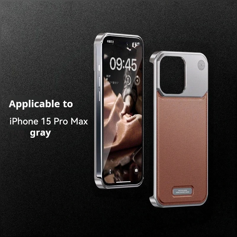 Luxury Leather Magnetic Case for iPhone 16/15 Pro Max | PhonelyHub