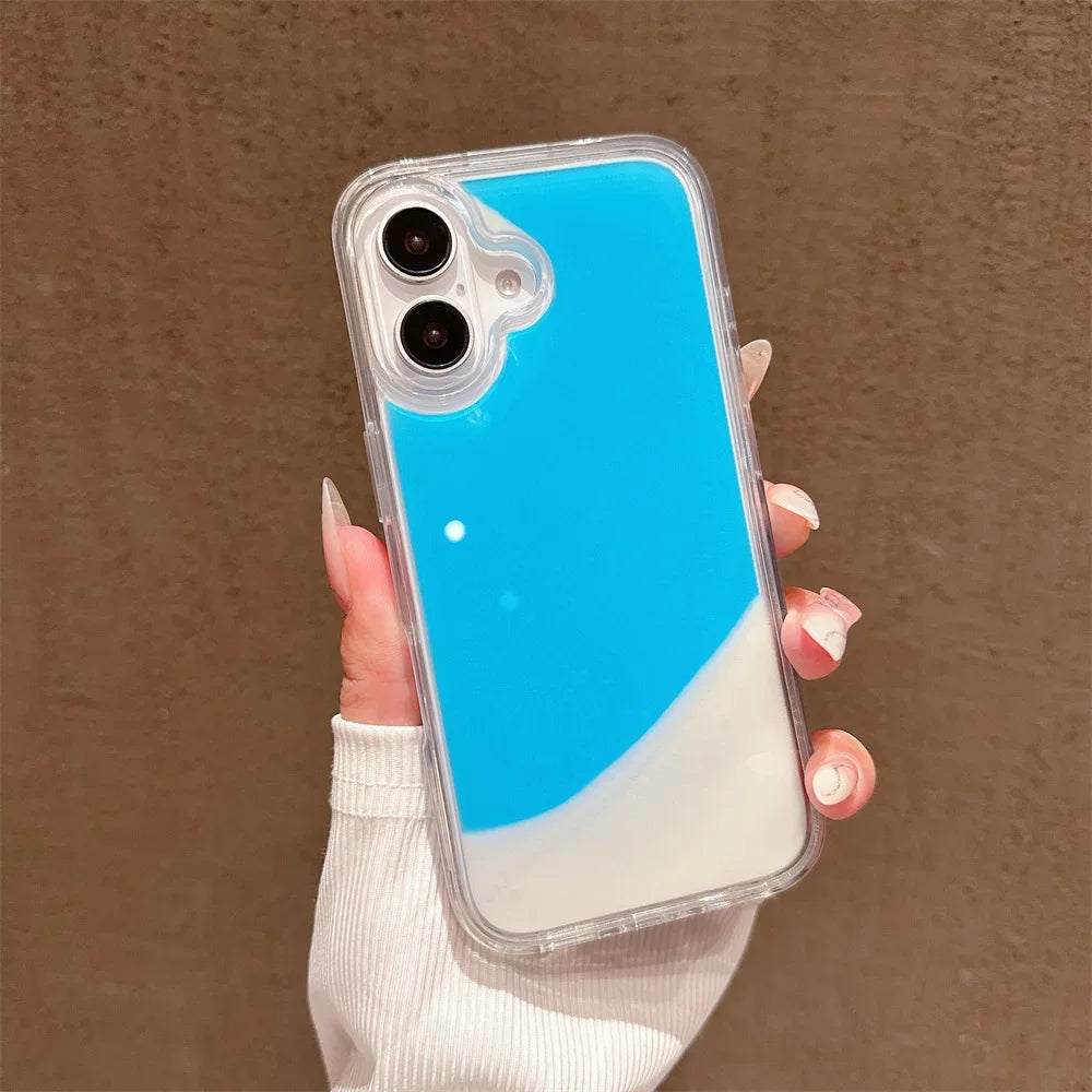 Glow-in-the-Dark Quicksand Case for iPhone 16–11 – PhonelyHub