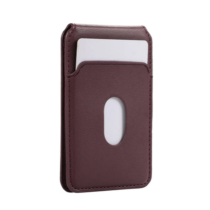 For iPhone 16 15 14 13 12 Pro Max Magnetic Leather Card Holder Wallet for Apple Magsafe Phone Bag Cover with MagSafe Magnet