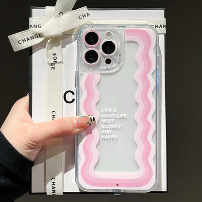 2025 New 5 Color Luminous Call Light Up Flash Lucky Wavy Phone Case For iPhone 16 15 13 12 11 14 Pro Max Plus Shockproof Cover