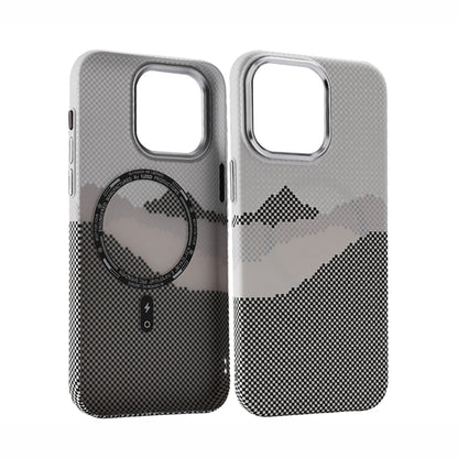 3D Mountain Carbon Case iPhone 12-16 – Rugged Style | PhonelyHub