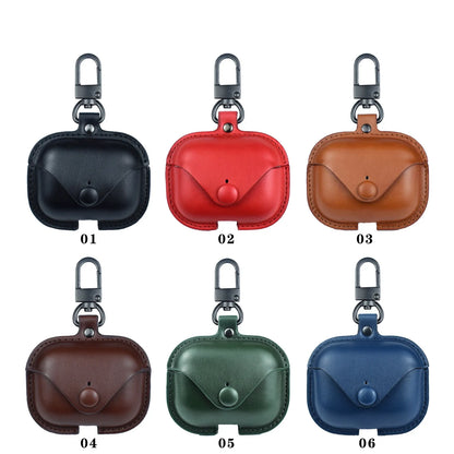 For Airpods Pro 2 Case Leather Business Earphone Case Headset Shell Headphone Cover For Apple Air Pod 3 Pro 2nd Generation 2024