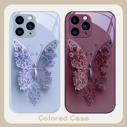 Far Peak Blue Flying Butte purple For Iphone 16 Plus 15 14 13 12 Mini 11 Pro Max X XS XR 7 8 Plus 2022 Tempered Glass Phone Case