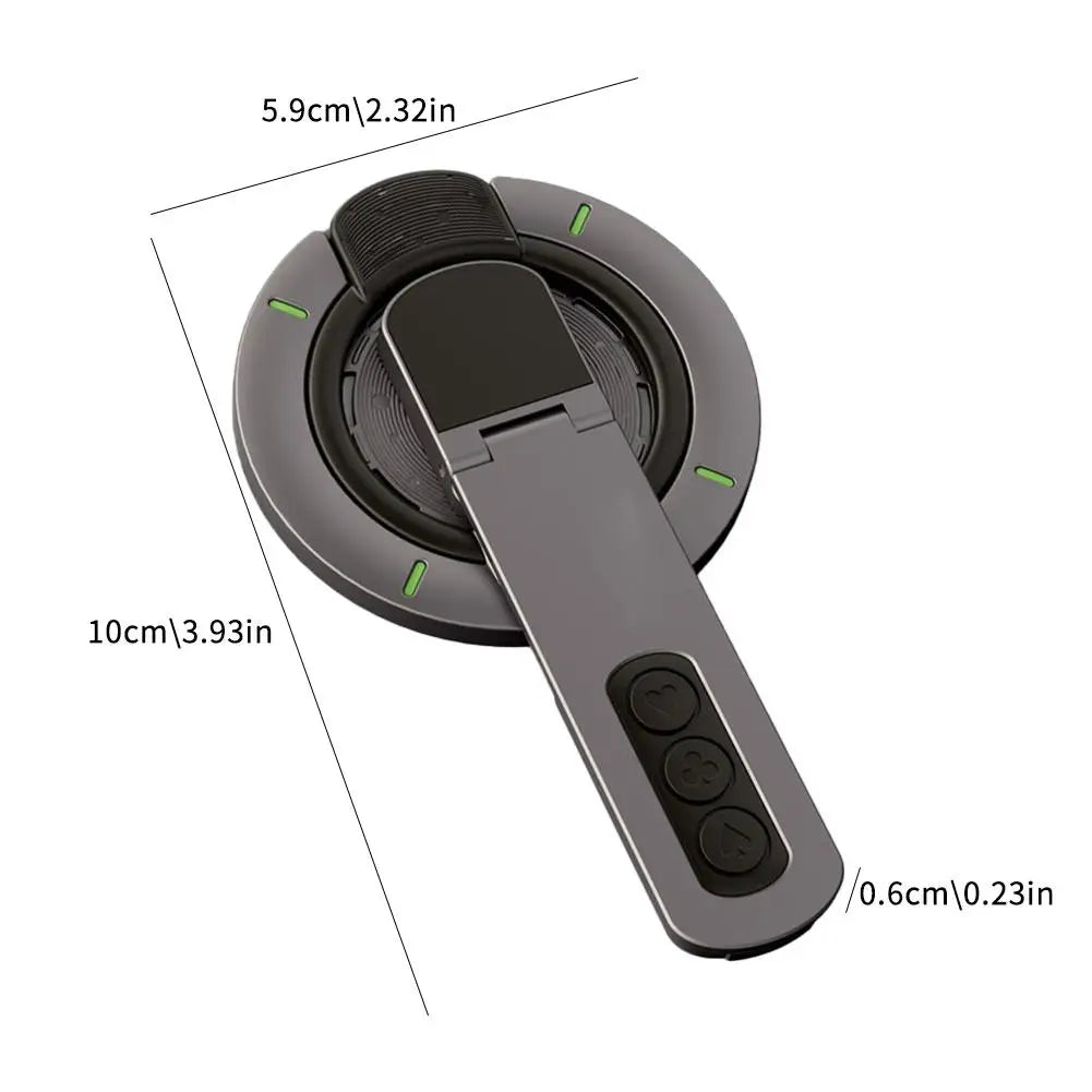 360° Magnetic Phone Stand – Zinc Alloy, Glow & Fidget | PhonelyHub