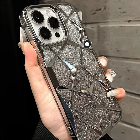 Geometric Gradient Bling Case for iPhone | PhonelyHub