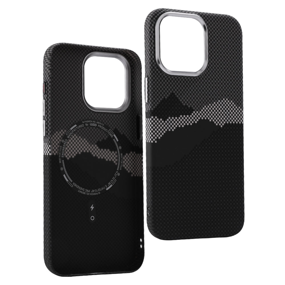 3D Mountain Carbon Case iPhone 12-16 – Rugged Style | PhonelyHub