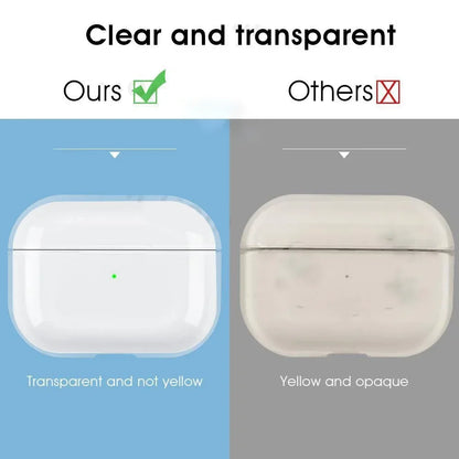Transparent Earphone Case For Airpods Pro 2 Generation Cases Hard TPU Clear Headphone Cover For Airpods 4 3 2 1